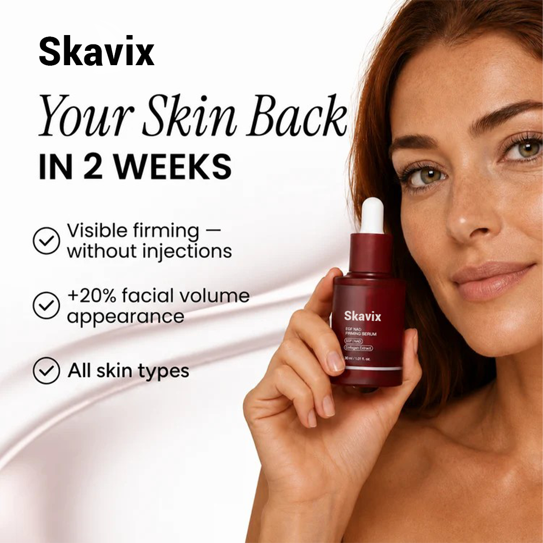 NAD+ EGF Firming Serum | Visibly Smooth Fine Lines & Bring Back Plump Youthful Radiance
